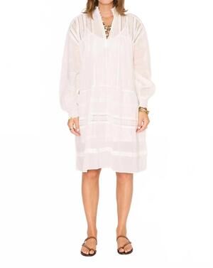 NEW MKT STUDIO rusty midi dress in white
